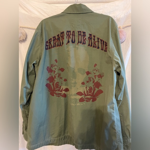 Juicy Couture Military Jacket “Great To Be Alive” 🌵X-LARGE - Picture 2 of 8